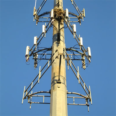 Kendini Destekleyen Fiyat Wifi Uzun menzilli Cep Telefonları Çalışma Platformu Mikrodalga Anten Çelik Monopole Kulesi
