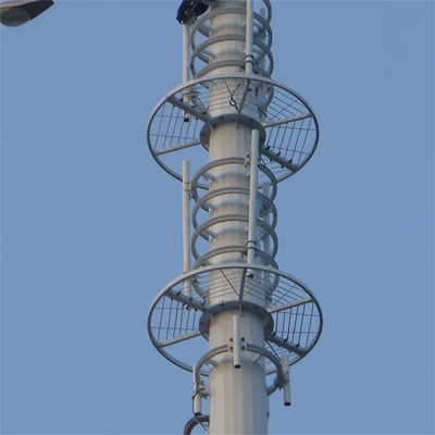 Kendini Destekleyen Fiyat Wifi Uzun menzilli Cep Telefonları Çalışma Platformu Mikrodalga Anten Çelik Monopole Kulesi