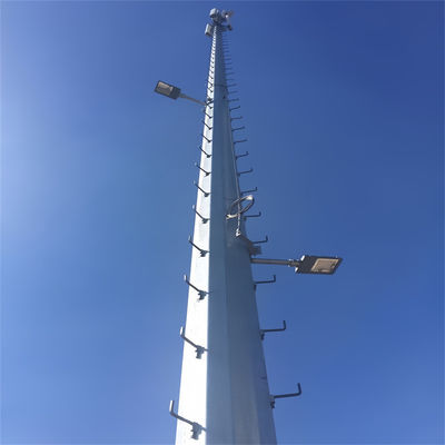 OEM Galvanizli Kendini Destekleyici Monopole Antenne Kulesi Mast GSM 5G İletişim Tüp Kulesi direği