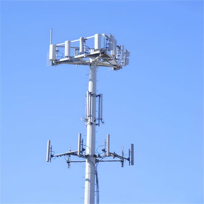 ISO 1461 Ağır Güçlü Monopole Anten Kulesi Telkomak Çatı Çatısı Monopole direği Kulesi