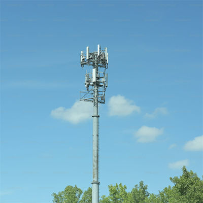 Özelleştirilmiş Profesyonel Wifi Uzak Menzilli çalışma platformu Mikrodalga Kendini Destekleyen Monopole Anten Kulesi