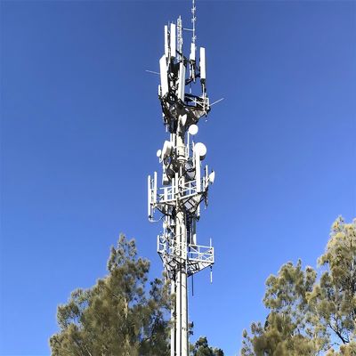 Özelleştirilmiş Profesyonel Wifi Uzak Menzilli çalışma platformu Mikrodalga Kendini Destekleyen Monopole Anten Kulesi