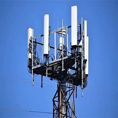 Özelleştirilmiş Profesyonel Wifi Uzak Menzilli çalışma platformu Mikrodalga Kendini Destekleyen Monopole Anten Kulesi