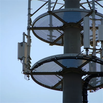 Yüksek Kendini Destekleyen Çelik Yapı Monopole İletişim Kulesi 20m 30m 40m Tek Tüp Yuvarlak direği GSM