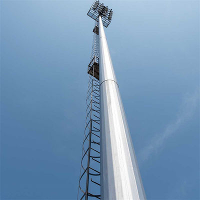 Yüksek Kaliteli 20m 30m 45m 50m İletişim Anten Kutbu 5G Hücre Sinyalı Ana İstasyon Monopole Çelik Telekom Kulesi