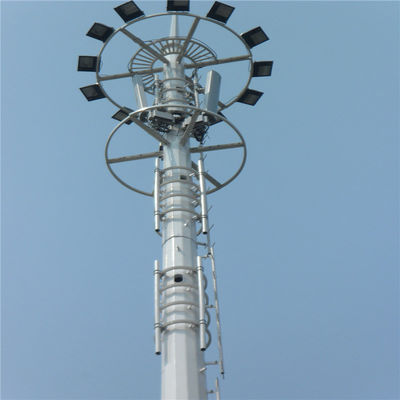 Yüksek Kaliteli 20m 30m 45m 50m İletişim Anten Kutbu 5G Hücre Sinyalı Ana İstasyon Monopole Çelik Telekom Kulesi