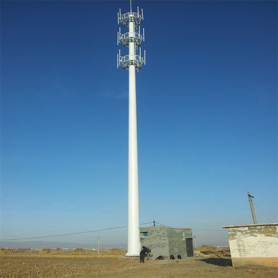Yüksek Kaliteli 20m 30m 45m 50m İletişim Anten Kutbu 5G Hücre Sinyalı Ana İstasyon Monopole Çelik Telekom Kulesi