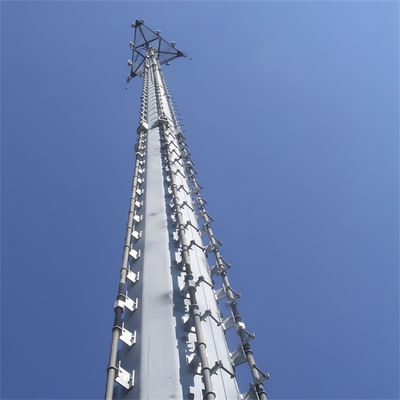 Kendini Destekleyen Galvanize 75 Ft Çelik Tüp direği Televizyon Anten Hücre Wifi GSM Telekom Monopole Kuleleri Tedarik