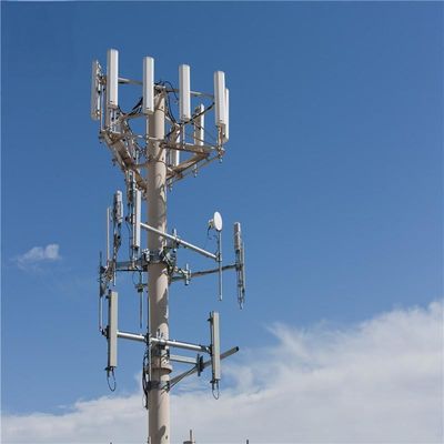 Ağır Görevli Anten Mast Kulesi Monopole 15 metre 9m 10m 12m Monopole Çelik Kulesi