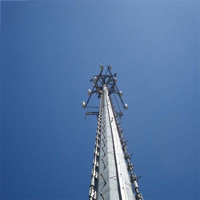 Ağır Görevli Anten Mast Kulesi Monopole 15 metre 9m 10m 12m Monopole Çelik Kulesi