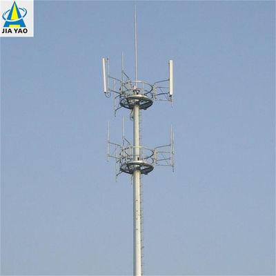 Sıcak Dip Galvanizli Çok Fonksiyonlu Monopole Kulesi 5g İnternet Cep Telefon Sinyalı İletişim Çelik Kulesi