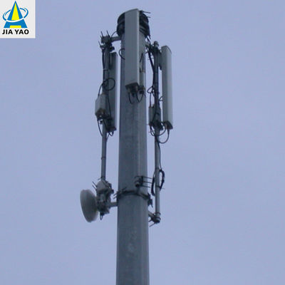 Sıcak Dip Galvanizli Çok Fonksiyonlu Monopole Kulesi 5g İnternet Cep Telefon Sinyalı İletişim Çelik Kulesi