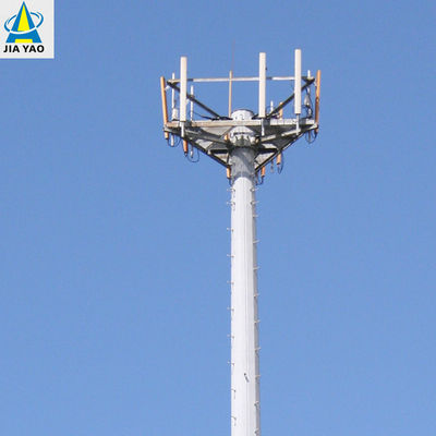Sıcak Dip Galvanizli Çok Fonksiyonlu Monopole Kulesi 5g İnternet Cep Telefon Sinyalı İletişim Çelik Kulesi