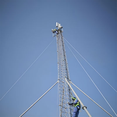 Telekomünikasyon Kablo Kulesi Çelik 30M Çerez Üçgen Üçgen Mast