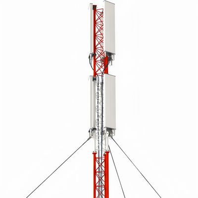 Galvanizli Tubular Çelik Radyo Anten Gürültülü Hücre Kulesi Mast ASTMA123