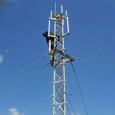 Kendini Destekleyen 3 Bacaklı Kişi GSM Anten Radyo Kişi Kablo Kulesi Çerezli Çelik Tüp