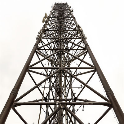 3 Bacak Ağı Radyo 5G Anten Kablo Kulesi Üçgen Galvanizli Çelik