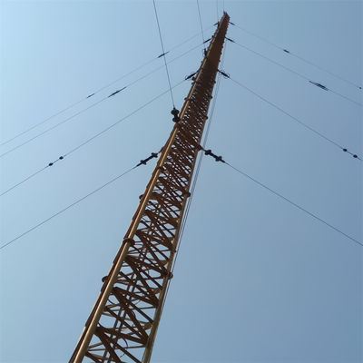 100 Metre Q345 Q235 Q420 Çelik Yapı Çakılı direği kule Anten açılı ızgara İletişim direği direk direk telekomünikasyon kulesi
