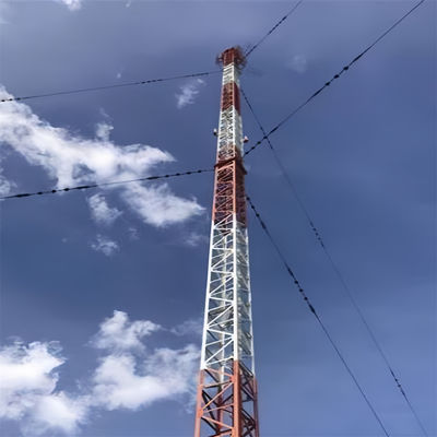 100 Metre Q345 Q235 Q420 Çelik Yapı Çakılı direği kule Anten açılı ızgara İletişim direği direk direk telekomünikasyon kulesi
