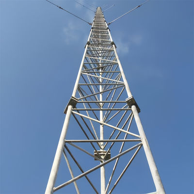Tubular çelik telekomünikasyon 5G 4G 3G için galvanizli direği için kablolu tel kulesi