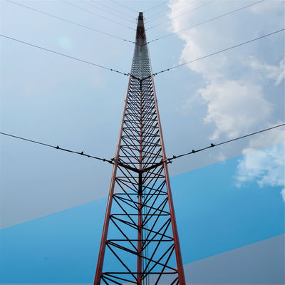 Gsm 20 25m 30M Kafesli Tel Kulesi Üçgen Mast Düğümlü Çelik Kuleleri