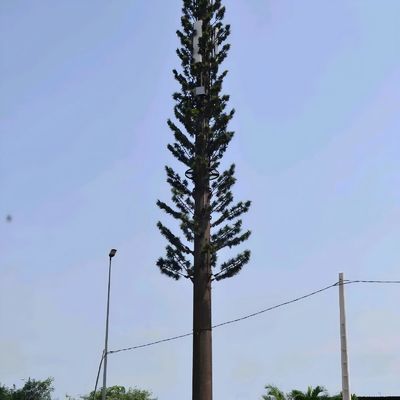 Biyonik Kamufle Hücre Kuleleri GSM Anten Çelik Monopole Telekom Kulesi Galvanizasyon
