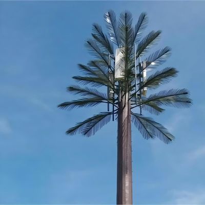 Büyük Açık Hava Rüzgar Dayanıklı Gizleme Gizli Cep Telefon Kuleleri Monopole Biyonik Ağaç Tek Kutuplu Kuleleri
