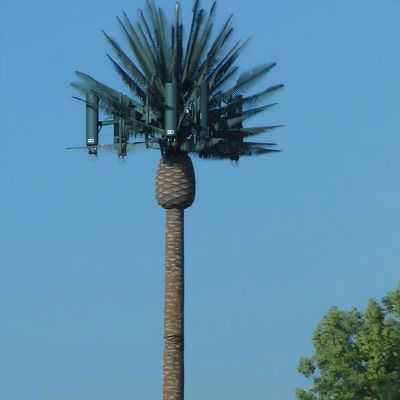 Büyük Açık Hava Rüzgar Dayanıklı Gizleme Gizli Cep Telefon Kuleleri Monopole Biyonik Ağaç Tek Kutuplu Kuleleri