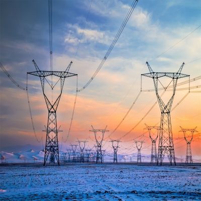 Yüksek voltajlı elektrik iletim hattı kulesi 10KV 33KV 66KV 110KV
