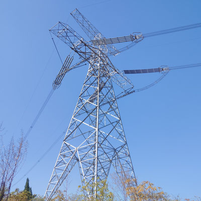 Yüksek voltajlı elektrik iletim hattı kulesi 10KV 33KV 66KV 110KV