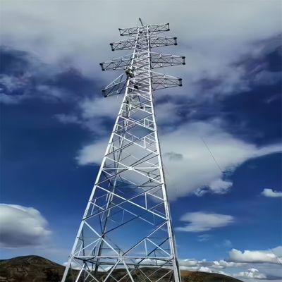 110KV 220KV Sıcak Dip Galvanizli Büyük Elektrik hattı Kuleleri Yüksek Voltajlı Elektrik Kulesi