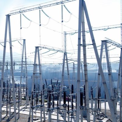 Köşe Demir Yüksek Voltajlı Elektrik Kulesi Rüzgar Hızı 30-180 Km/H 132kv İletişim Kulesi