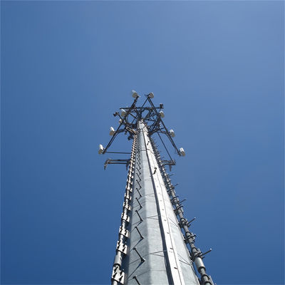 Hücre Anten Telekom Hot Dip Galvanize Monopole Kulesi 10 -60 M