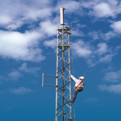 Mast Pylon açılı demir 3 bacaklı telekomünikasyon açılı çelik kule 20 30 40 45 50 55 60 M