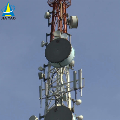 Mast Pylon açılı demir 3 bacaklı telekomünikasyon açılı çelik kule 20 30 40 45 50 55 60 M