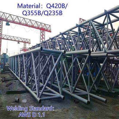 Üç Tüp Telekom Kulesi Karbon Çeliği 33m LTE Sinyali Kırsal Alanlar Rüzgar Dayanımlı