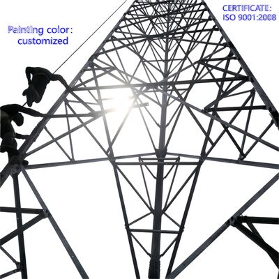 20 - 50m 55m 60m 70m 80 metre Sıcak Daldırma Galvanizli 3 Ayaklı Kendi Kendine Destekli Kule 3 Ayaklı Köşe Kulesi