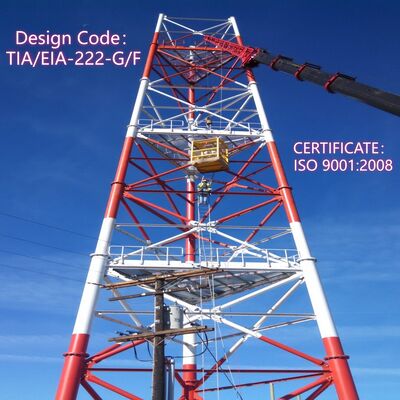 20 30 40M 3 Leg Tubular Steel Seamless Isp Internet 5G Wifi Bts Telecom Transmission Tower