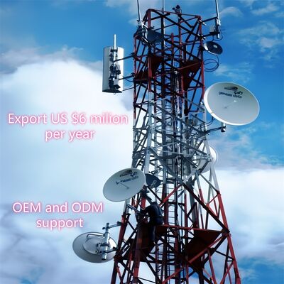 80M 4 Legged Angular Steel Lattice Self Supporting 5G 4G Wifi Microwave Telecom Cellular Antenna Tower