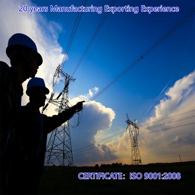 Yüksek Voltajlı 220KV 500KV Galvanize Çelişkili Çelik Güç iletme Kulesi Süspansiyon Uygulama direği