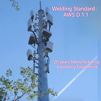 Monopole Tower, EN 1991-1-4 ve EN 1993-3-1 tasarım kodu ile hafif ve yüksek germe çelik sınıflarından inşa edilmiş bir telekom kulesidir.