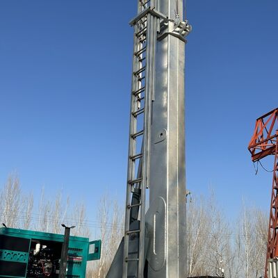 Monopole Teleskop Kulesi 15-25M Galvanizli Çelik Kamyon Montajlı İletişim Anten 40M/S Rüzgar geçirmez ISO Sertifikalı