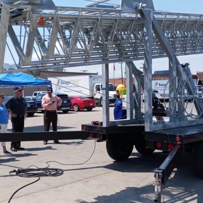 Telescopic Tower 15-30M Tube Solid Rod Communication Antenna Lighting Truck Mounted 40M/S Wind Resistance Hot Dip Galvanized