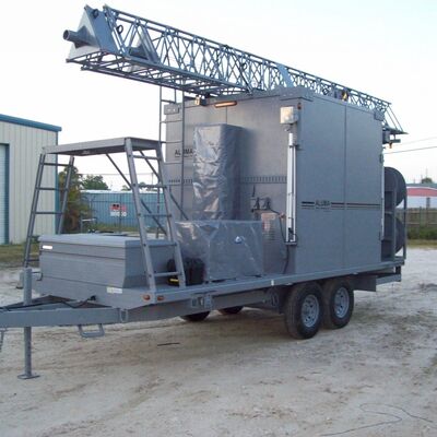 24m 25m 30m Mobil Kamyon Karavan Montajlı Aydınlatma Tekerlekli Tüplü Hücre Teleskoplu Çerez Anten İletişim Kulesi Mast