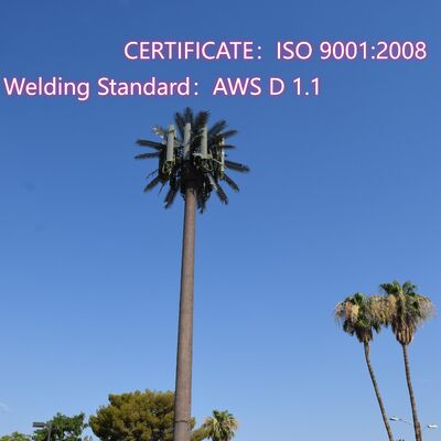 Sıcak Daldırma Galvaniz Yapay Ağaç Çöl Gobi Biyonik Kavak Kum-Karşıtı Kamuflajlı Telekom Kulesi