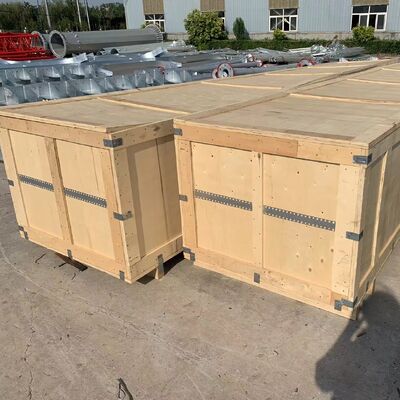 Afet Yardım Rezervi için 10m-30m Hızlı Montajlı Katlanabilir Gergili Tel Kulesi Acil Durum İletişimi