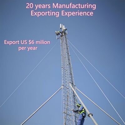 Afet Yardım Rezervi için 10m-30m Hızlı Montajlı Katlanabilir Gergili Tel Kulesi Acil Durum İletişimi