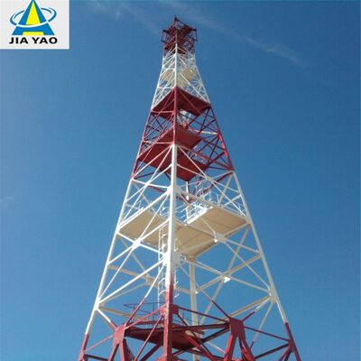 Acil Güneş Paneli Anten Kulesi Sıcak Daldırma Galvanizli 18 28 38M 5G 4G Afet Yardım Telekom Kulesi