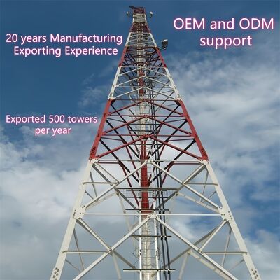 10 16 22 28M Hafif 3 Ayaklı Açısal Çelik Galvanizli Kendinden Destekli Dış Mekan 5G 4G Wifi Kırsal Telekom Kulesi