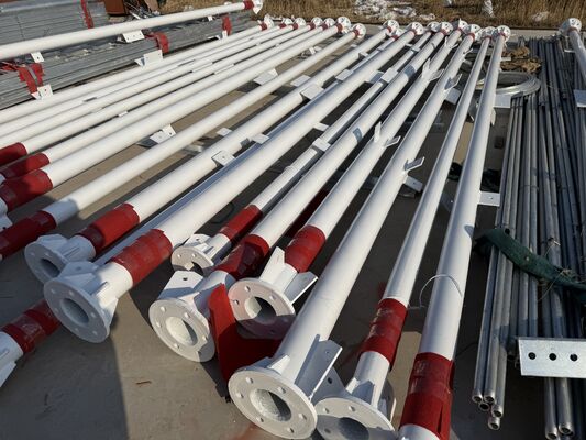 18 28 38M 3 Bacaklı Tubular Çelik Galvanizli Çok Frekanslı Dış 5G 4G Wifi TV Yayın İletişim Kulesi